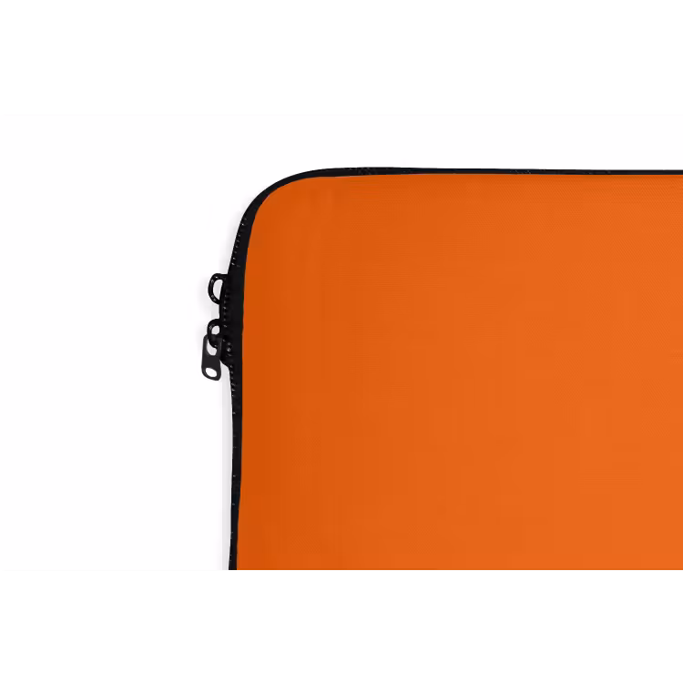 See te good - Paars - Oranje laptophoes neopreen klein -detail
