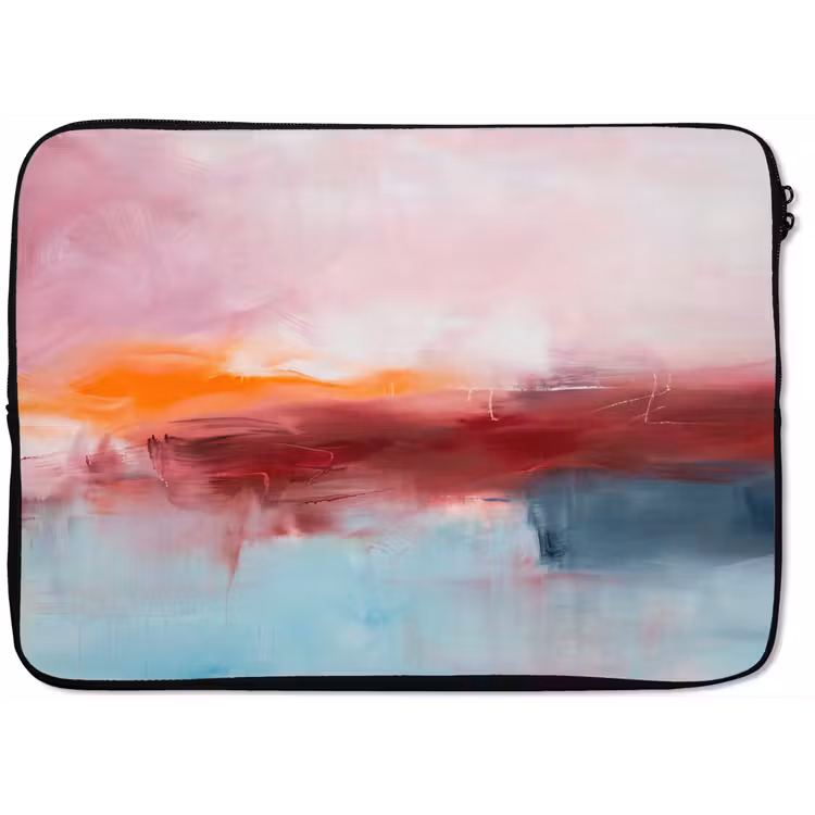 Abstract - Kleuren - Modern - Kunst - Roze laptophoes neopreen klein -zkaufland3dotto