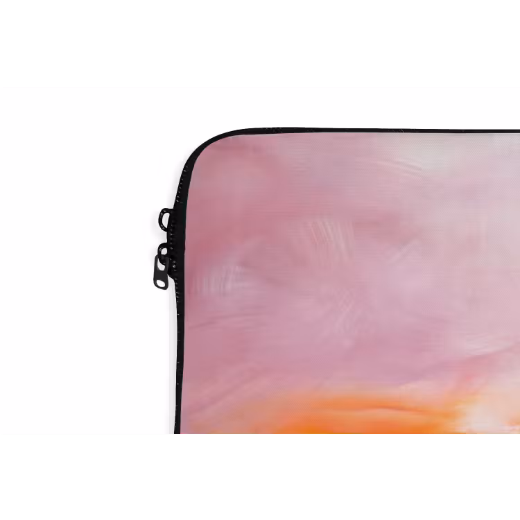 Abstract - Kleuren - Modern - Kunst - Roze laptophoes neopreen klein -detail