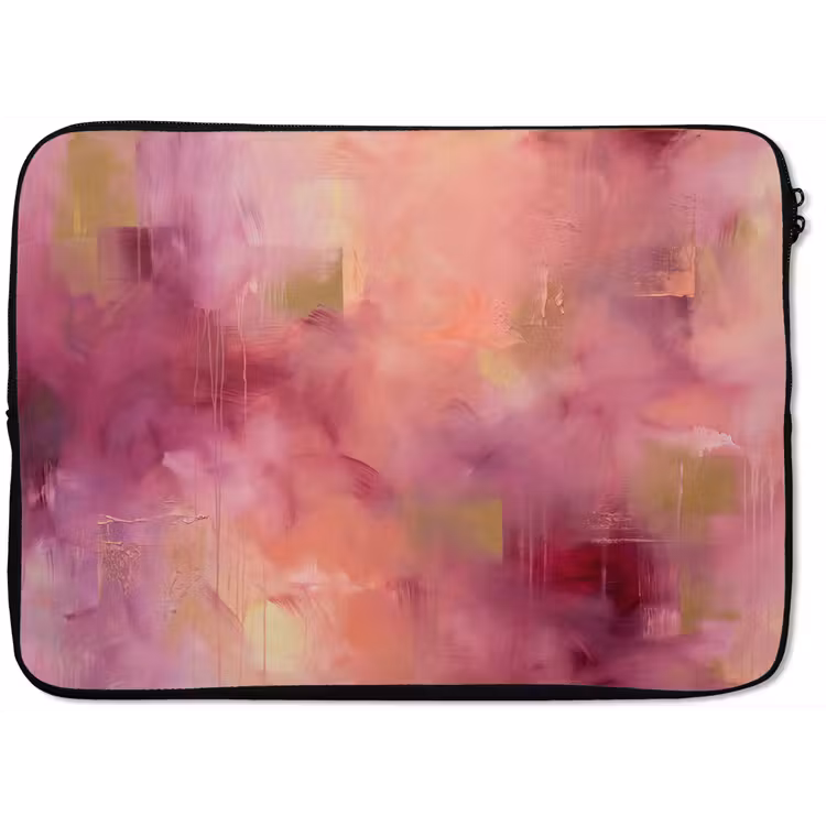 Abstract - Kleuren - Modern - Roze - Paars laptophoes neopreen klein -zkaufland3dotto