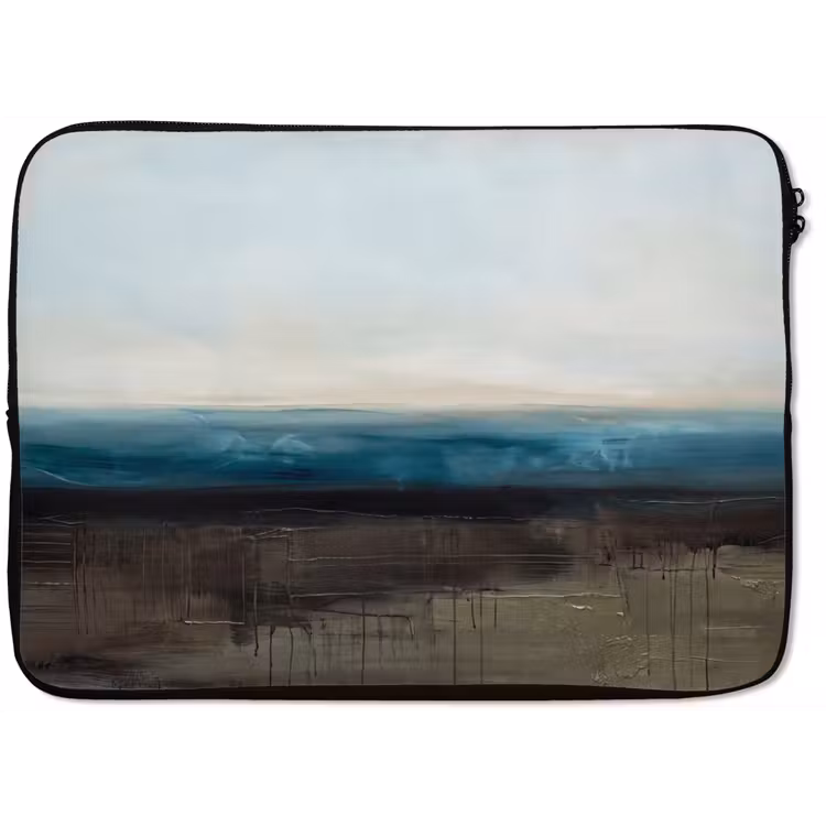Abstract - Landschap - Horizon - Blauw - Modern laptophoes neopreen klein -zkaufland3dotto