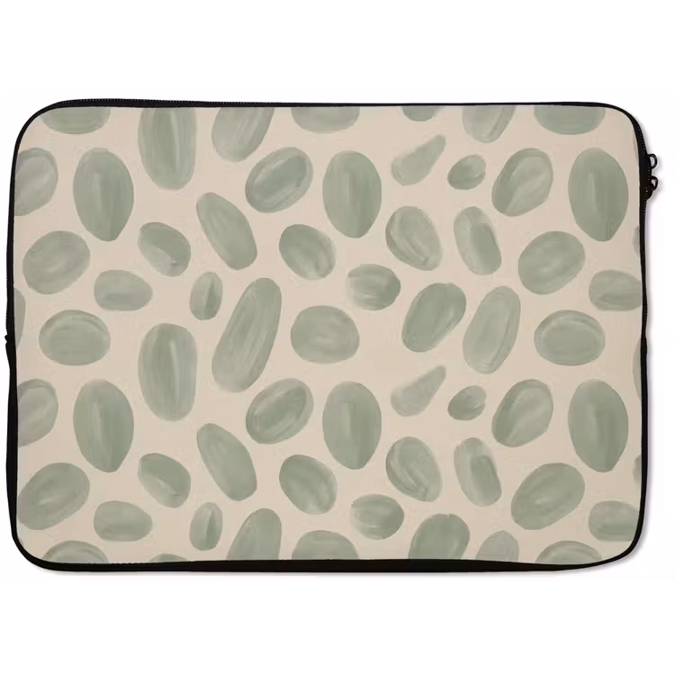 Abstract - Patroon - Organisch - Groen - Modern laptophoes neopreen klein -zkaufland3dotto