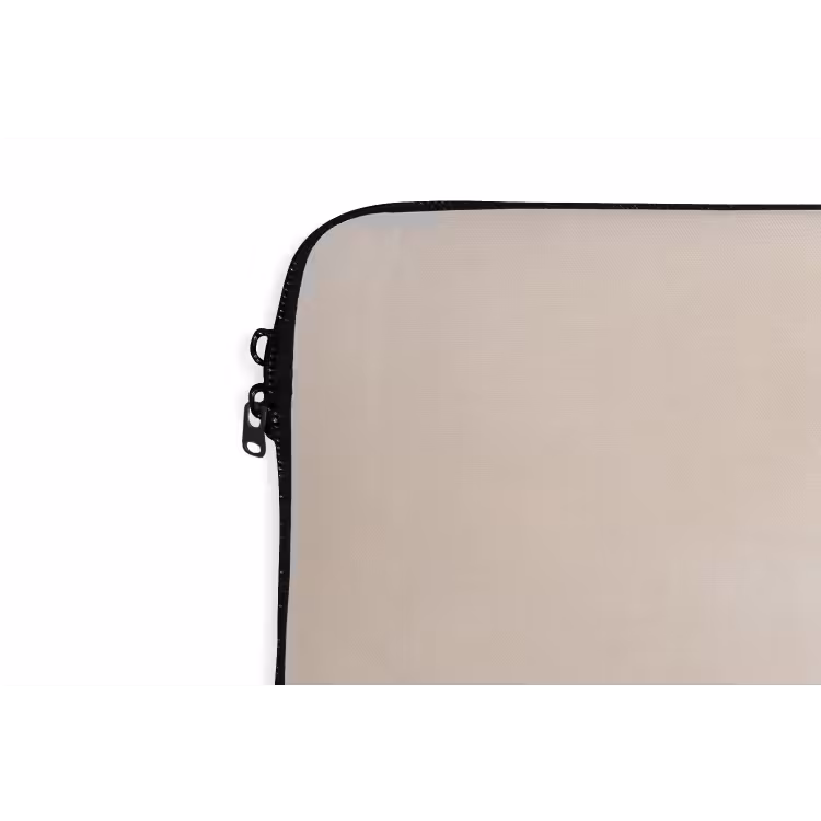Tak - Bladeren - Minimalistisch - Beige laptophoes neopreen klein -detail