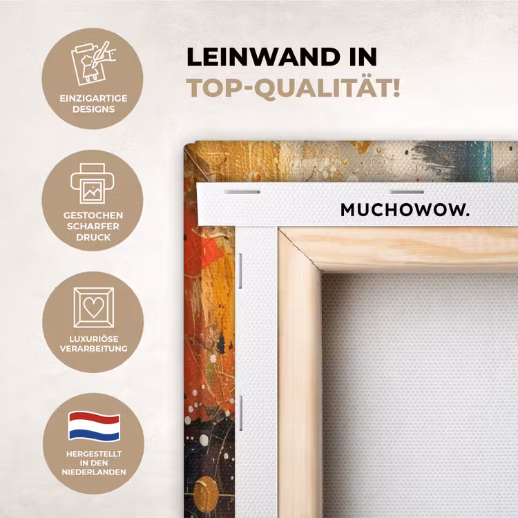 Abstract - Goud - Vormen Canvas - Meerluiken 2 luik klein -usp-de
