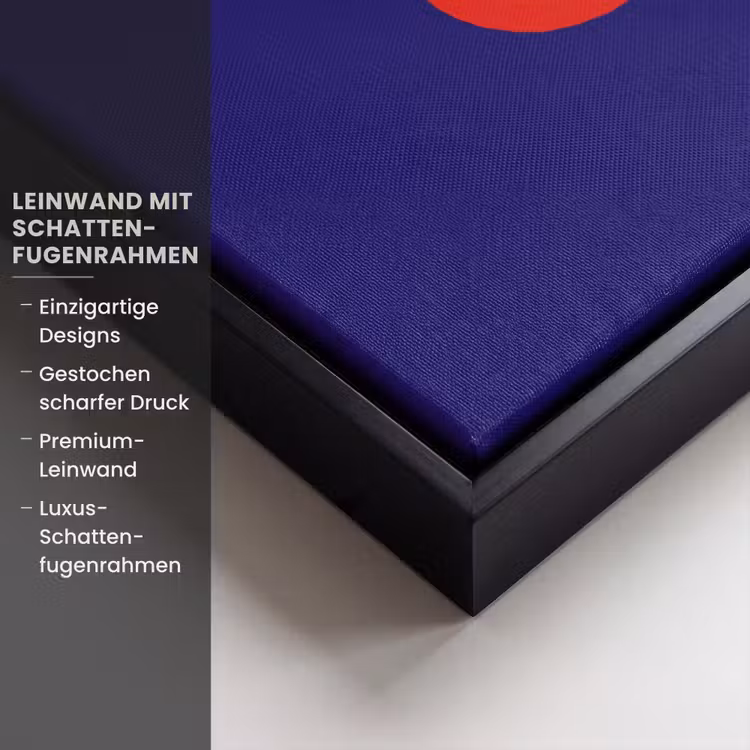 Blauw - Geel - OH - Schaduw Canvas met baklijst klein -uniquesellingpoint_productkenmerken_DE