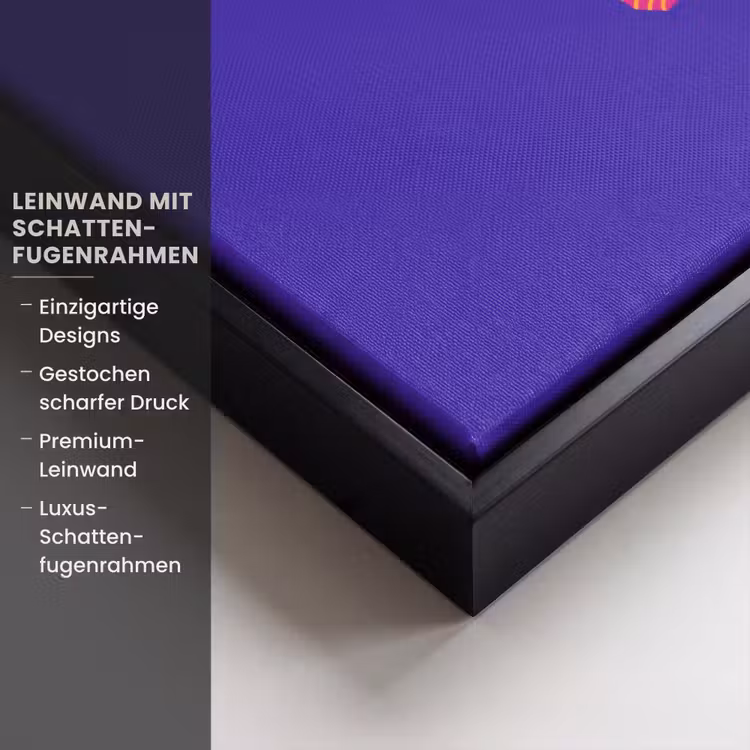 Yes fun - Kleurrijk - Collage-stijl Canvas met baklijst klein -uniquesellingpoint_productkenmerken_DE