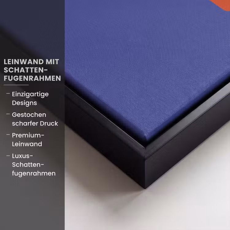 Slow down you're doing fine - Ster - Blauw Canvas met baklijst klein -uniquesellingpoint_productkenmerken_DE