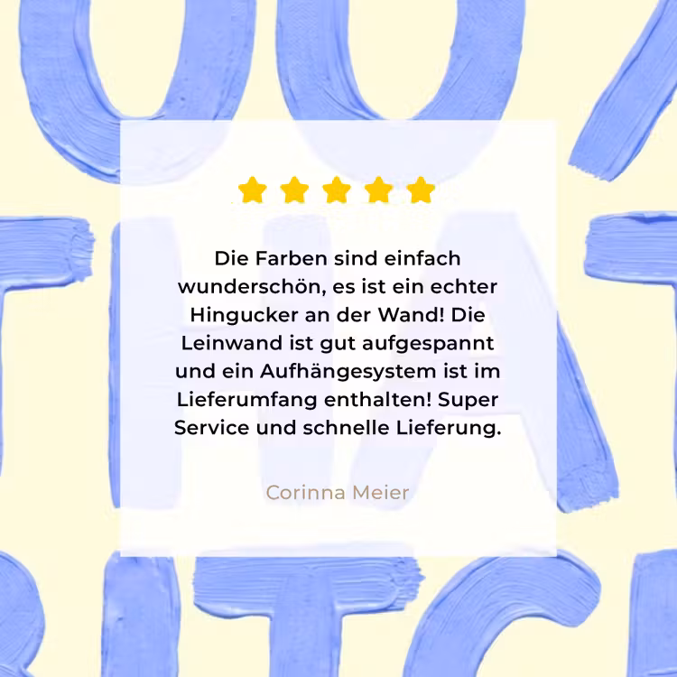 100% that bitch - Blauw - Wit canvas 2cm klein -sfeer3