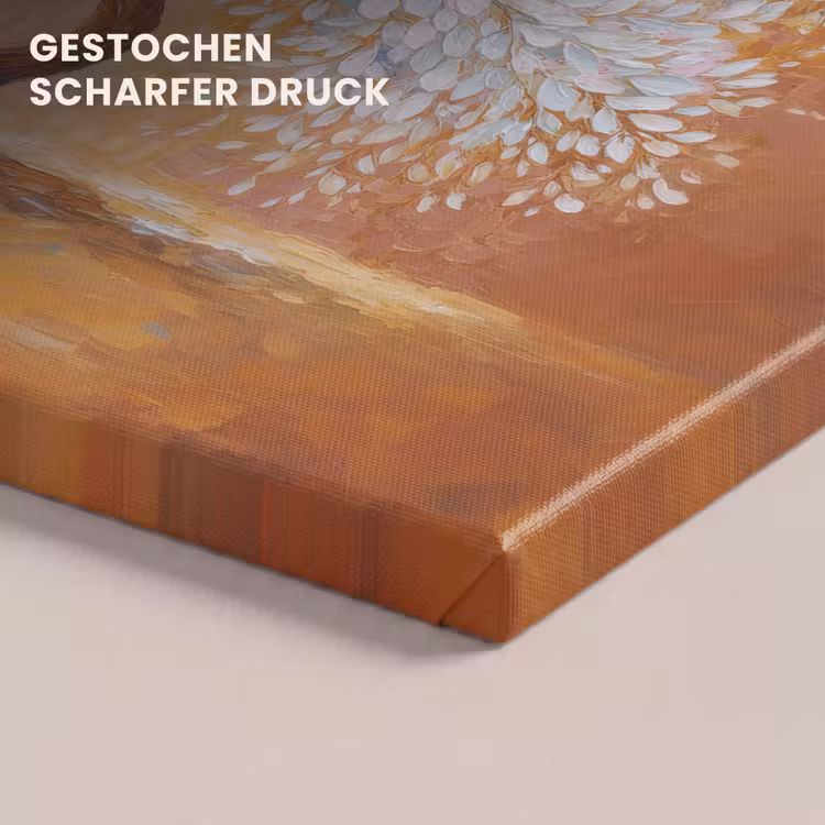 Abstract - Boom - Wit - Bladeren canvas 2cm klein -closeup_print_DE