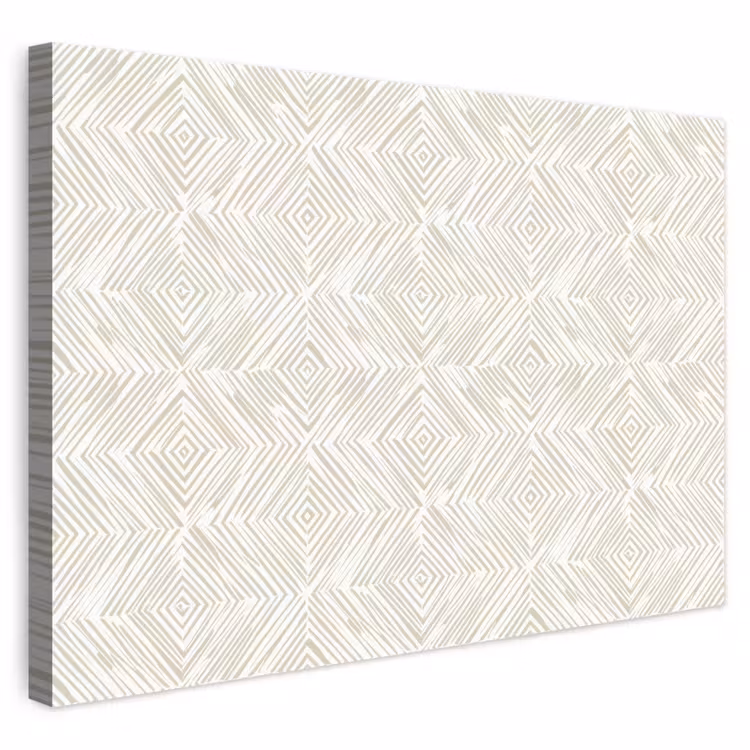 Abstract - Ruiten - Beige canvas 2cm klein 34 -3d