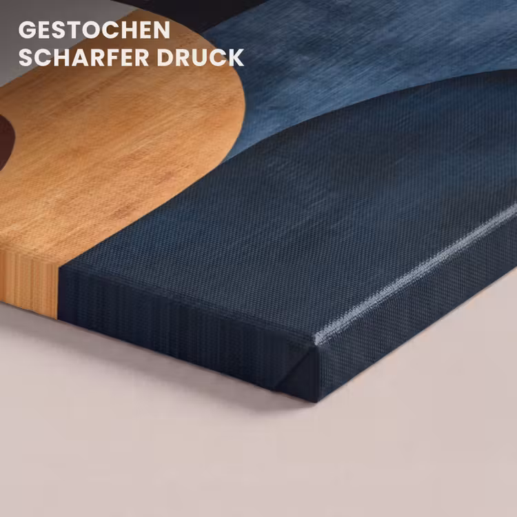 Abstract - Vormen - Donkerblauw canvas 2cm klein -closeup_print_DE