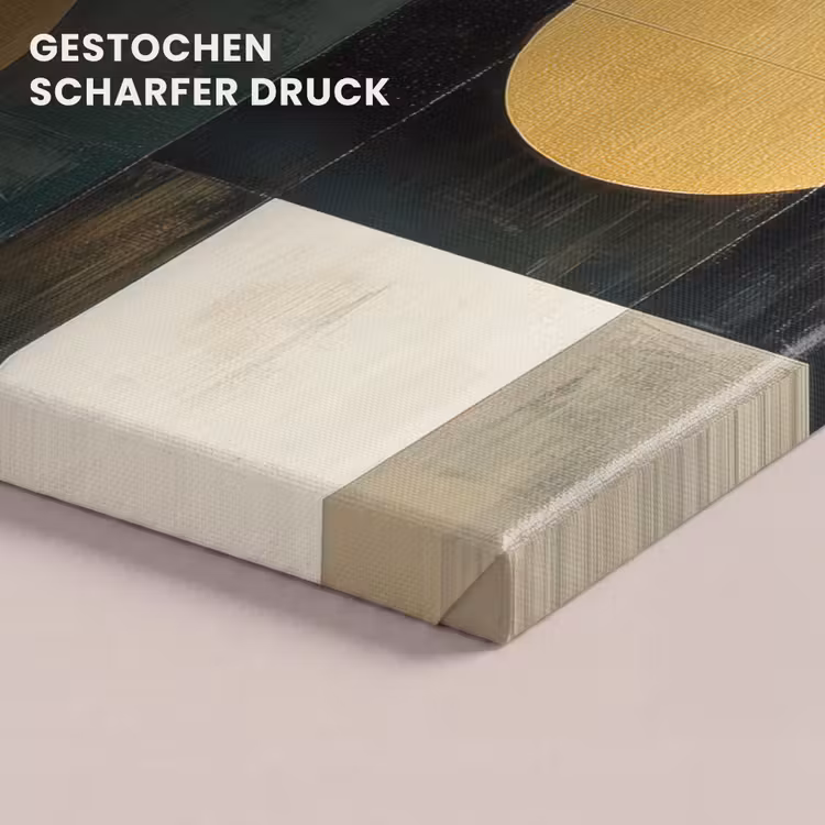 Abstract - Goud - Brons - Vormen - Geometrisch canvas 2cm klein -closeup_print_DE