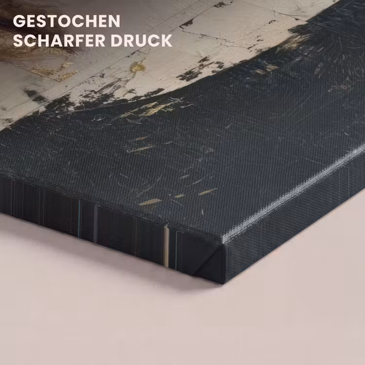 Abstract - Goud - Gezicht - Lippen canvas 2cm klein -uniquesellingpoint_afwerking-onlywow_DE