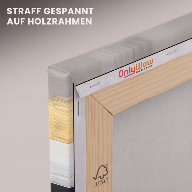 Abstract - Goud - Zilver - Vormen - Aesthetic canvas 2cm klein -uniquesellingpoint_afwerking-onlywow_DE