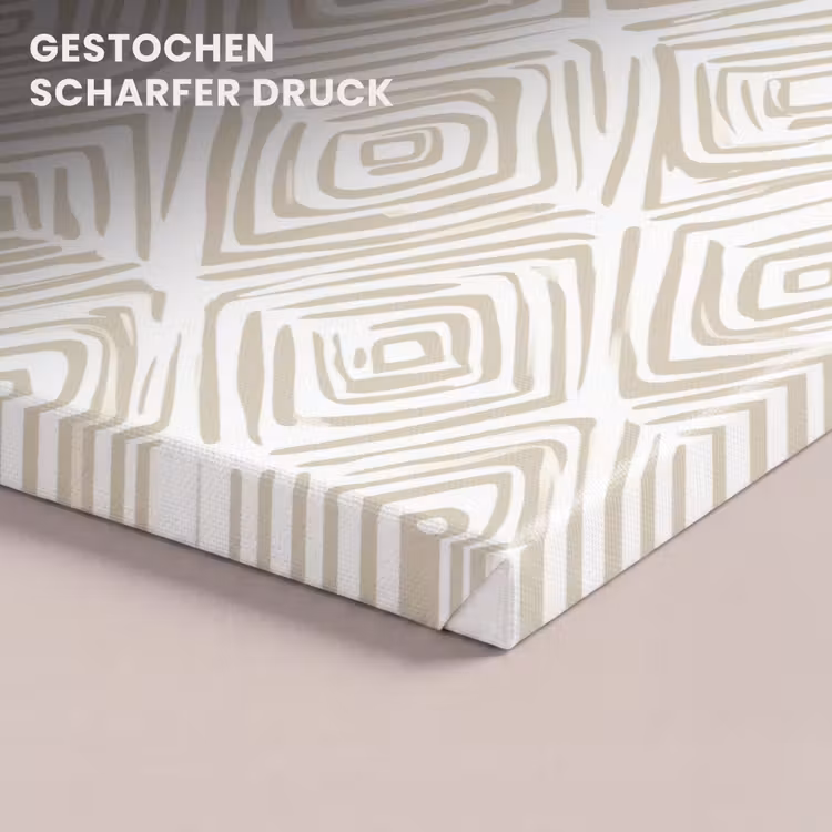 Abstract - Ruit - Beige canvas 2cm klein 34 -closeup_print_DE