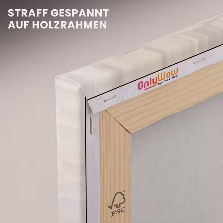 Abstrakt - Landschap - Modern - Beige - Kunst canvas 2cm klein -uniquesellingpoint_afwerking-onlywow_DE