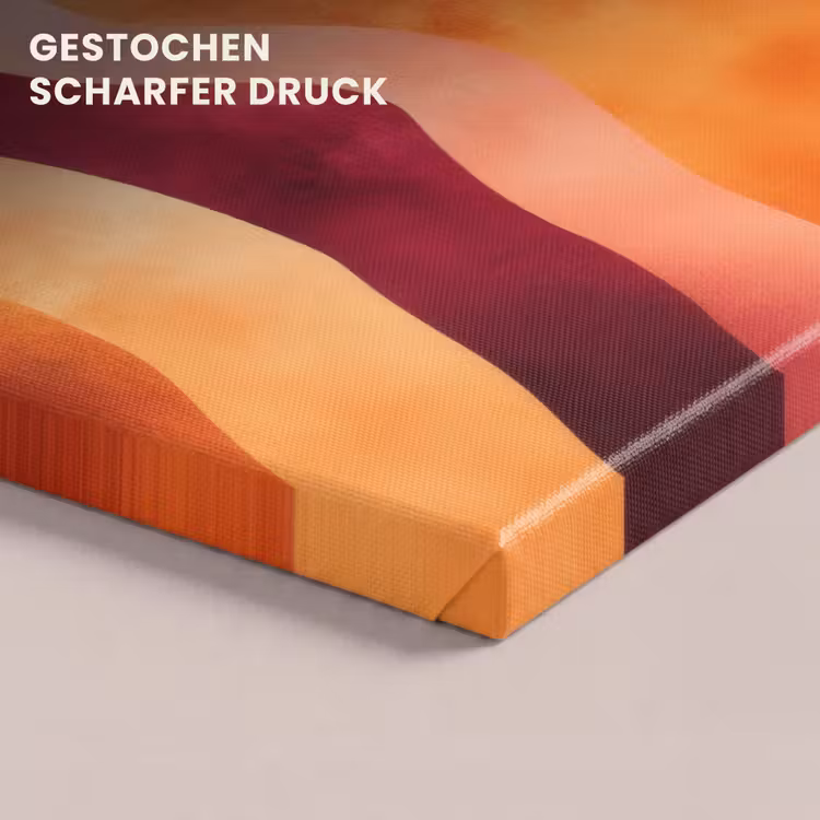 Abstract - Landschap - Golven canvas 2cm klein -uniquesellingpoint_afwerking-onlywow_DE