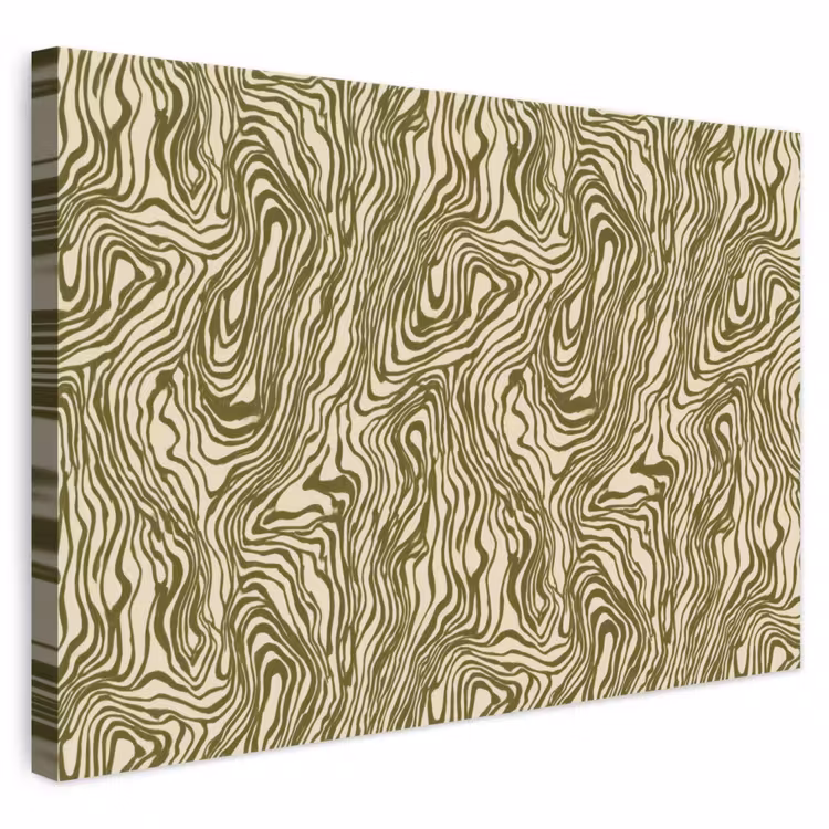 Abstract - Marmer - Groen canvas 2cm klein 34 -3d