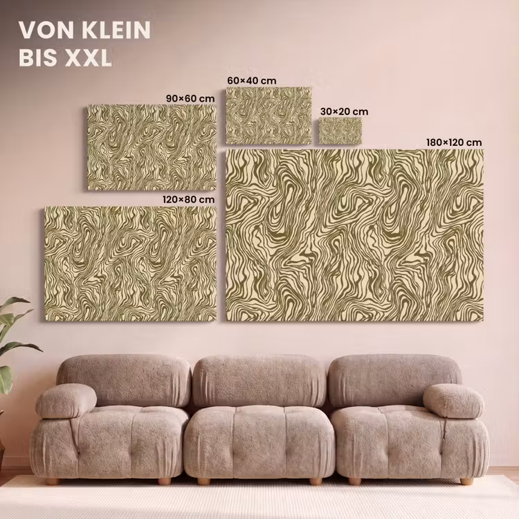 Abstract - Marmer - Groen canvas 2cm klein 34 -Xsfeer8_DE