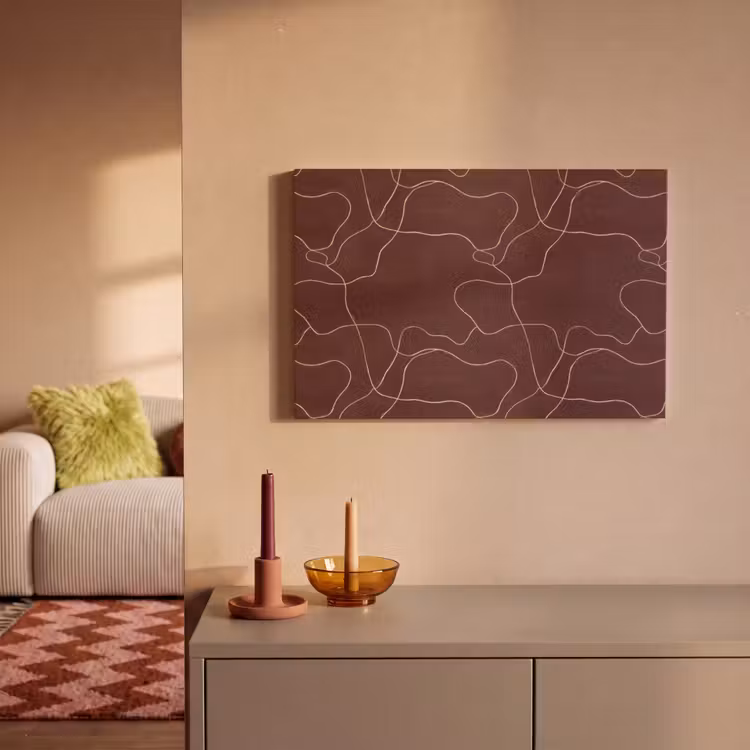 Abstract - Modern - Bruin canvas 2cm klein 34 -sfeer1