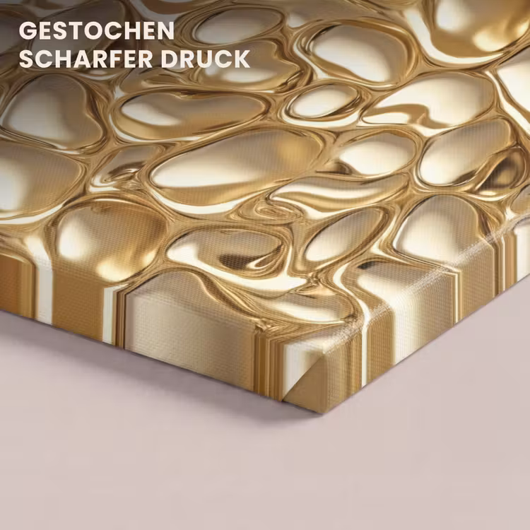 Abstract - Modern - Goud canvas 2cm klein 34 -closeup_print_DE