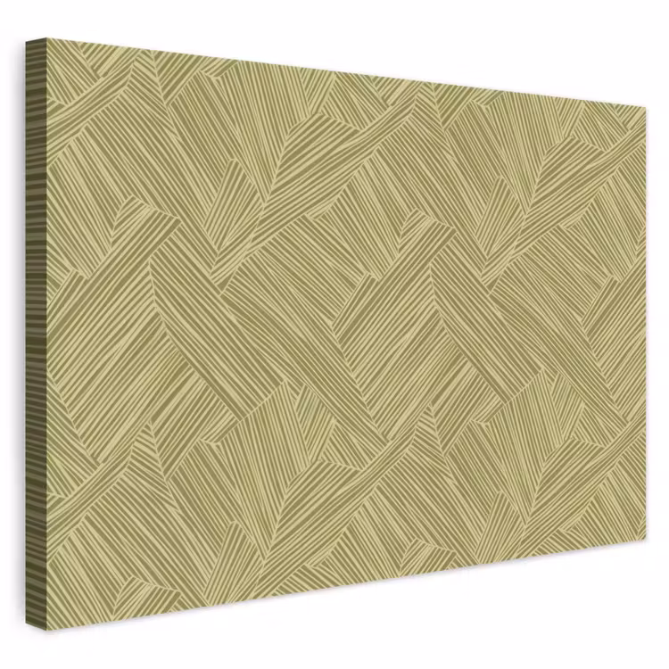 Abstract - Modern - Groen canvas 2cm klein 34 -3d