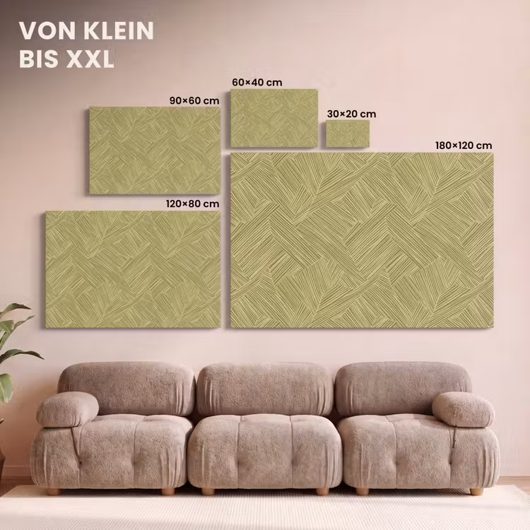 Abstract - Modern - Groen canvas 2cm klein 34 -Xsfeer8_DE