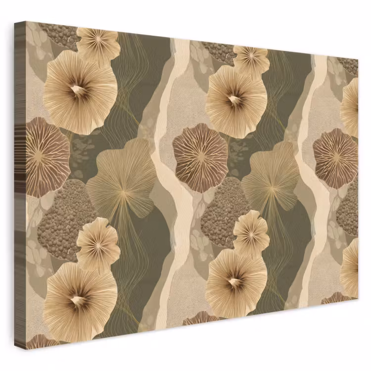Abstract - Modern - Groen canvas 2cm klein 34 -3d