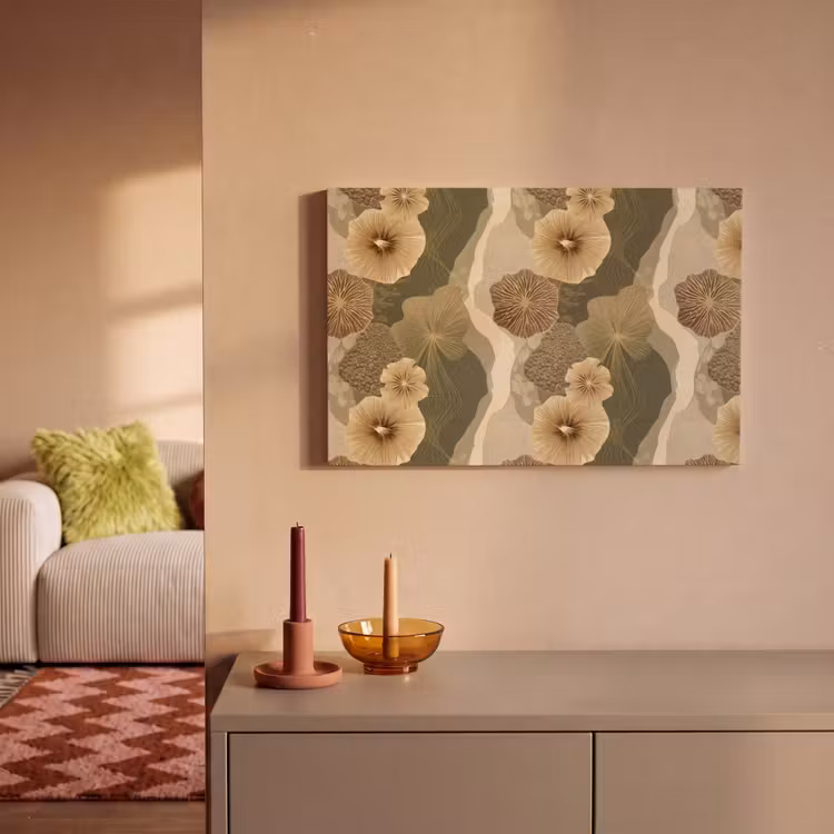 Abstract - Modern - Groen canvas 2cm klein 34 -sfeer1