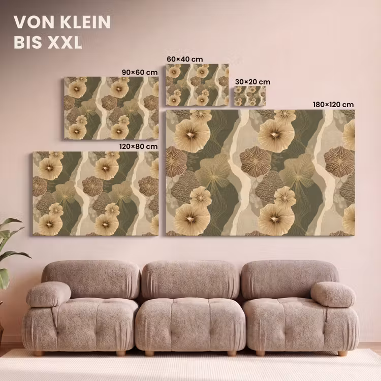 Abstract - Modern - Groen canvas 2cm klein 34 -Xsfeer8_DE