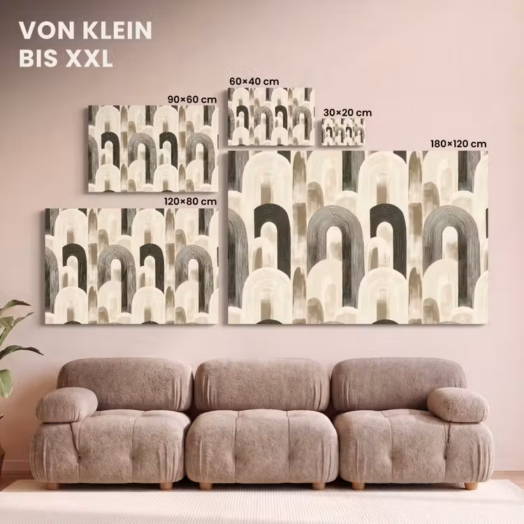 Abstract - Patroon - Bogen canvas 2cm klein 34 -Xsfeer8_DE