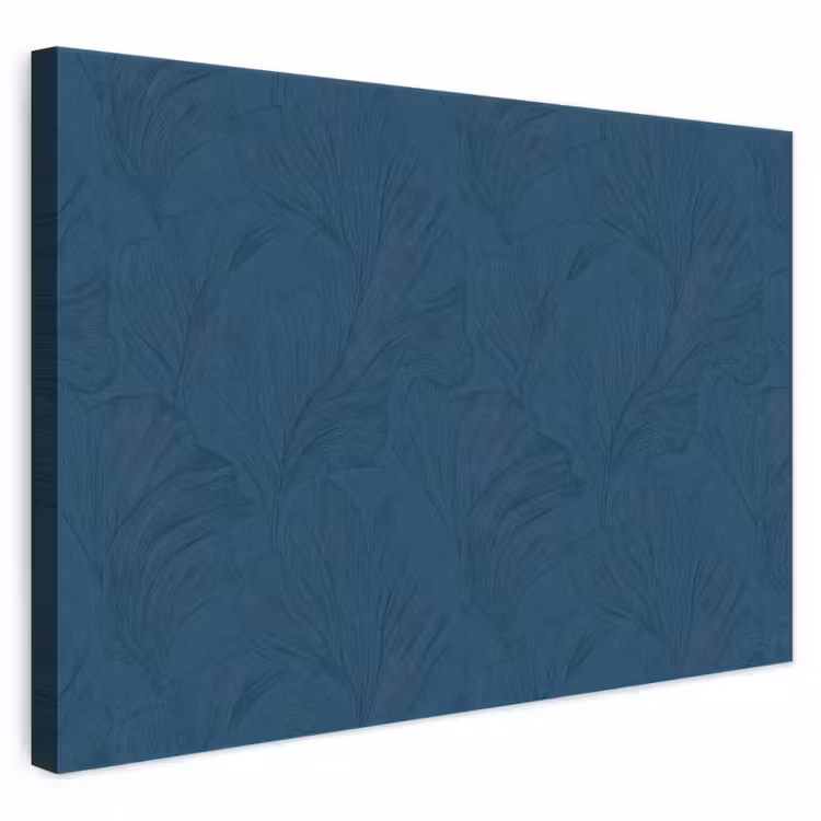Abstract - Patroon - Donkerblauw - Elegant canvas 2cm klein 34 -3d
