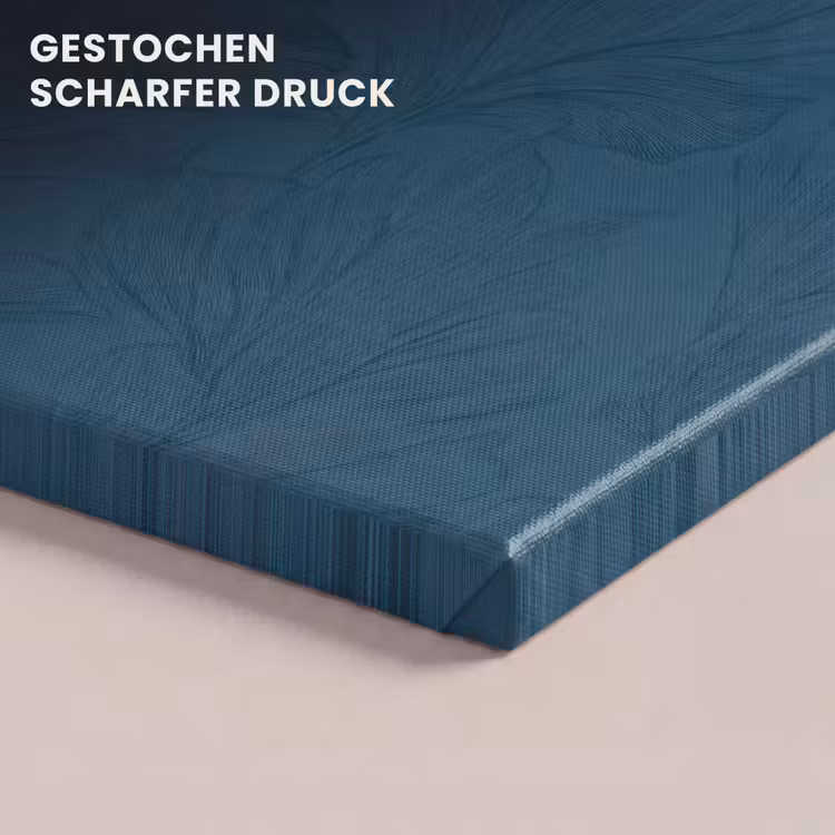 Abstract - Patroon - Donkerblauw - Elegant canvas 2cm klein 34 -closeup_print_DE