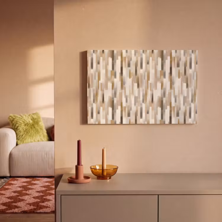Abstract - Patroon - Kwaststreken canvas 2cm klein 34 -sfeer1