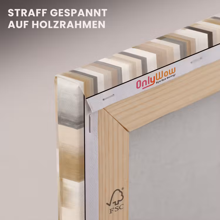 Abstract - Patroon - Kwaststreken canvas 2cm klein 34 -uniquesellingpoint_afwerking-onlywow_DE
