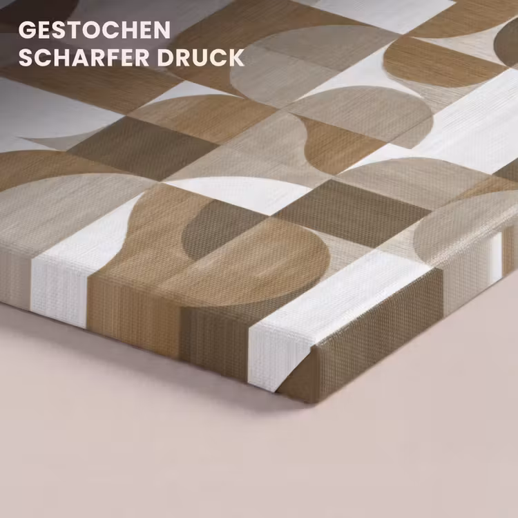 Abstract - Retro - Bruin canvas 2cm klein 34 -closeup_print_DE