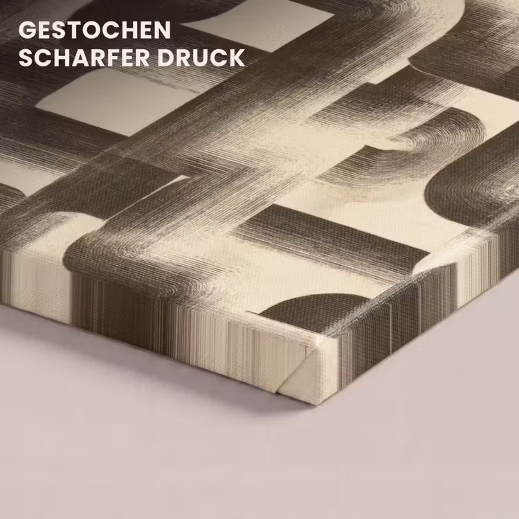 Abstract - Retro - Zwart canvas 2cm klein 34 -closeup_print_DE