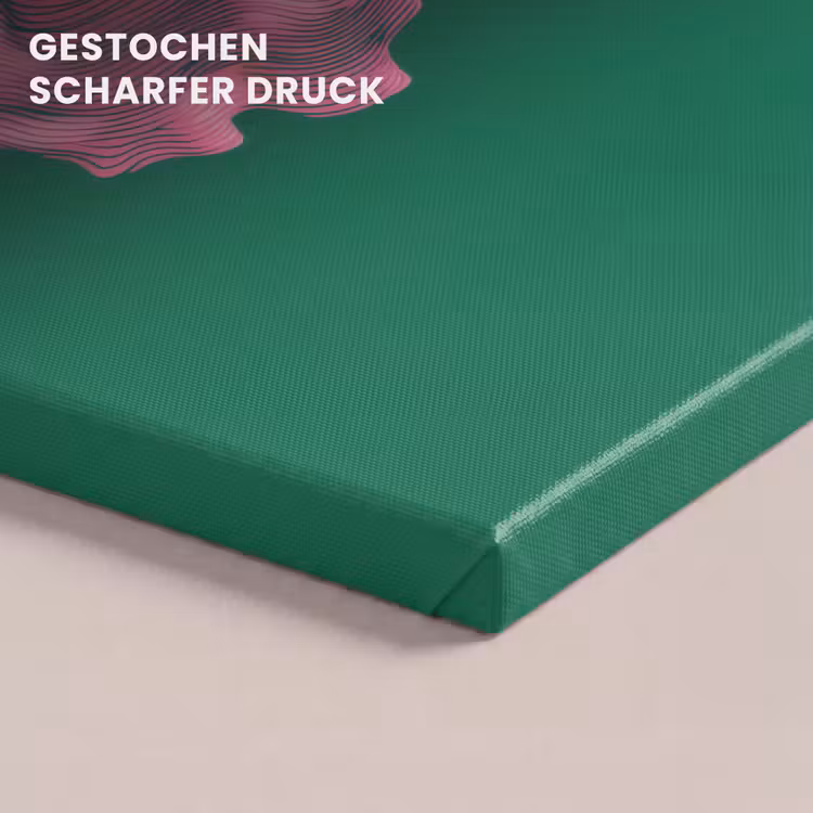 Abstract - Pink - Lijnen - Groen canvas 2cm klein -uniquesellingpoint_afwerking-onlywow_DE