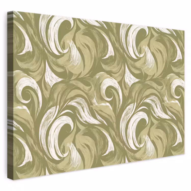 Abstract - Textuur - Groen canvas 2cm klein 34 -3d