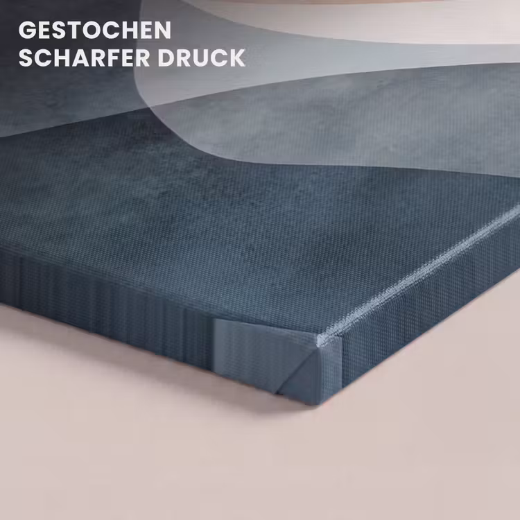 Abstract - Golven - Blauw canvas 2cm klein -uniquesellingpoint_afwerking-onlywow_DE