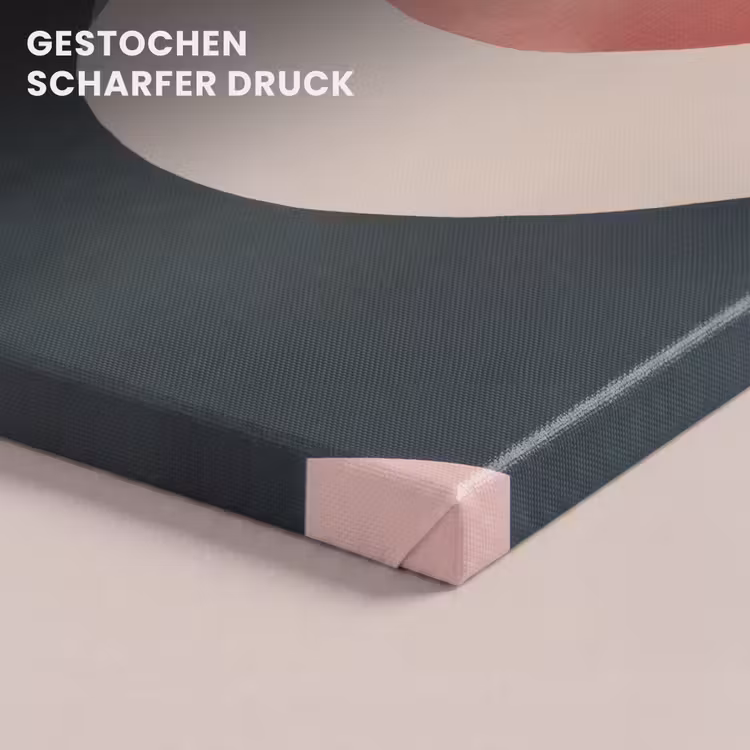 Abstract - Golven - Sierlijk - Roze canvas 2cm klein -uniquesellingpoint_afwerking-onlywow_DE