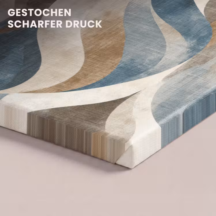 Abstract - Golven - Kleurrijk canvas 2cm klein 34 -closeup_print_DE