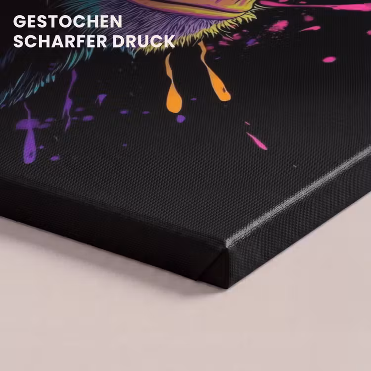 Aap - Verf - Neon - Kleur canvas 2cm klein -closeup_print_DE