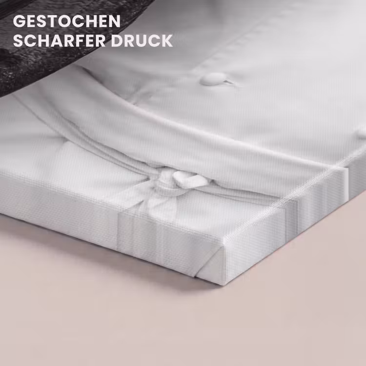 Vissen - Chef - Zwart - Wit canvas 2cm klein -uniquesellingpoint_afwerking-onlywow_DE