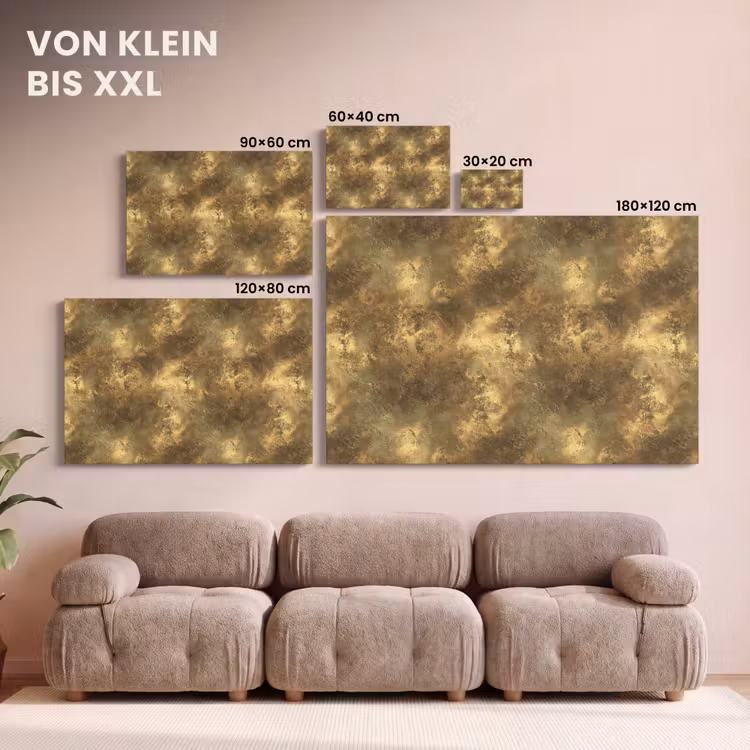 Antiek - Metaallook - Goud canvas 2cm klein 34 -Xsfeer8_DE