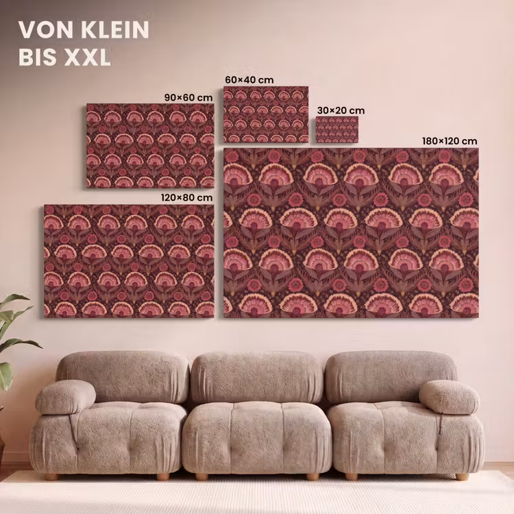 Antiek - Bloemen - Kleurrijk canvas 2cm klein 34 -Xsfeer8_DE