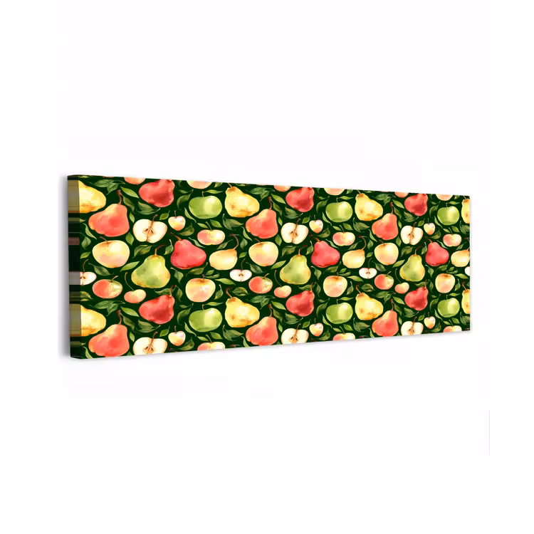 Appels - Peren - Fruit - Groen canvas 2cm klein 828 -z3d