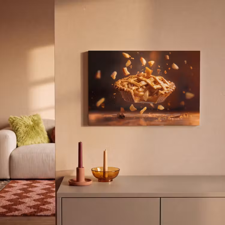 Appel - Taart - Warm - Eten canvas 2cm klein -sfeer1