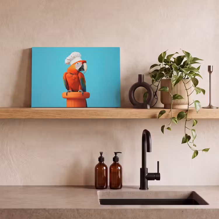 Ara - Koksmuts - Sokkel - Grappig canvas 2cm klein -sfeer6