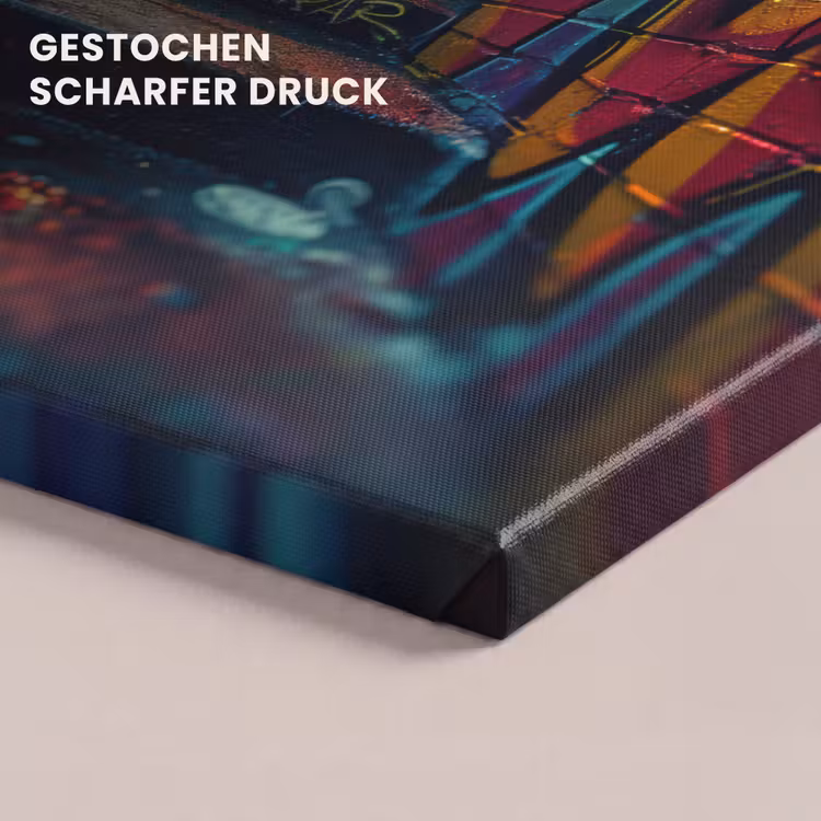 Architectuur - Neon - Trap - Graffiti canvas 2cm klein -uniquesellingpoint_afwerking-onlywow_DE
